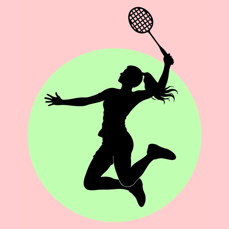 Badminton Player Silhouette – Smash Power