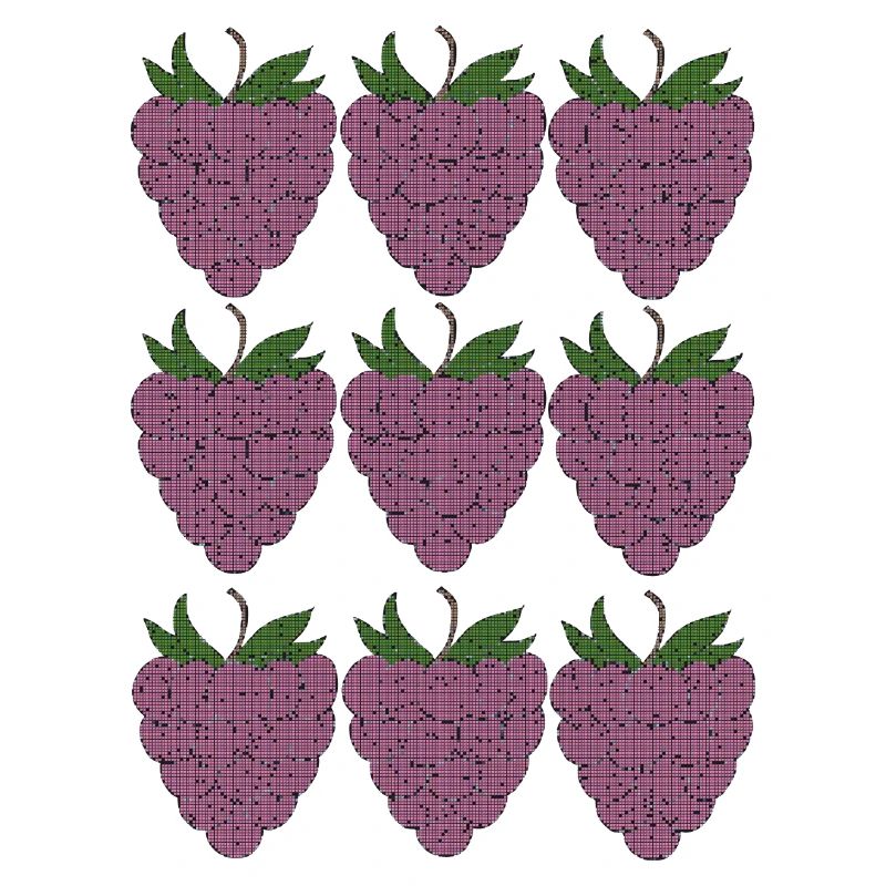 raspberry pattern textile