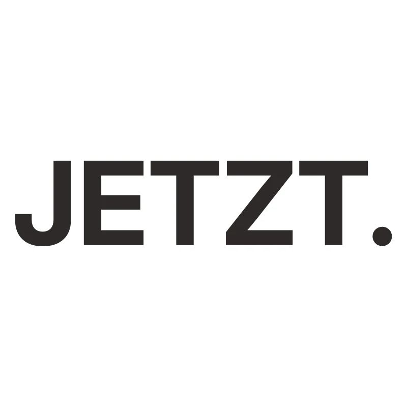 Jetzt – Minimalistisches Textdesign