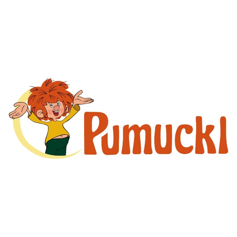 Pumuckl Avec Pose Espiègle Et Lettrage Logo