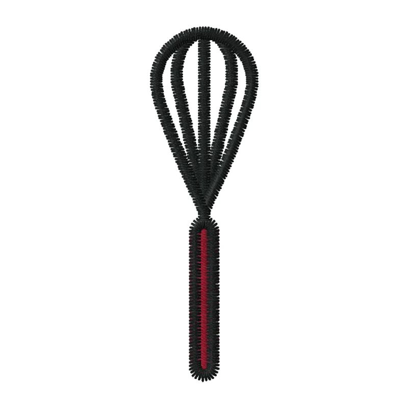 Embroidered whisk