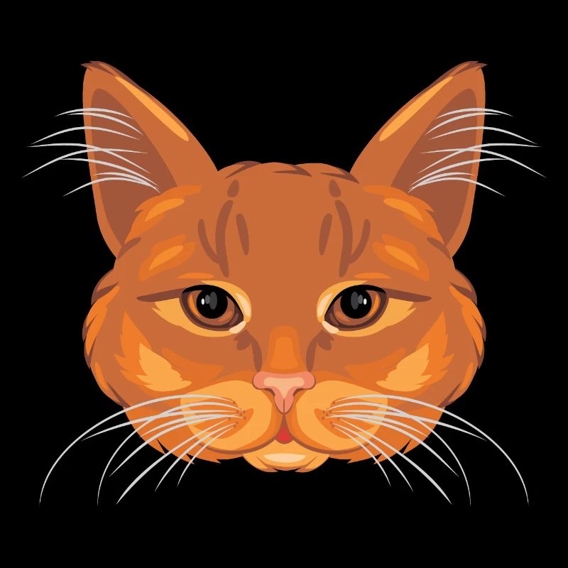 Ginger cat head