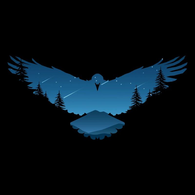 Conception d'oiseau corbeaux corbeaux