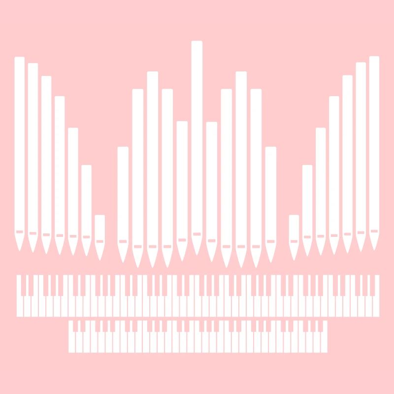 Orgue avec conception de clavier