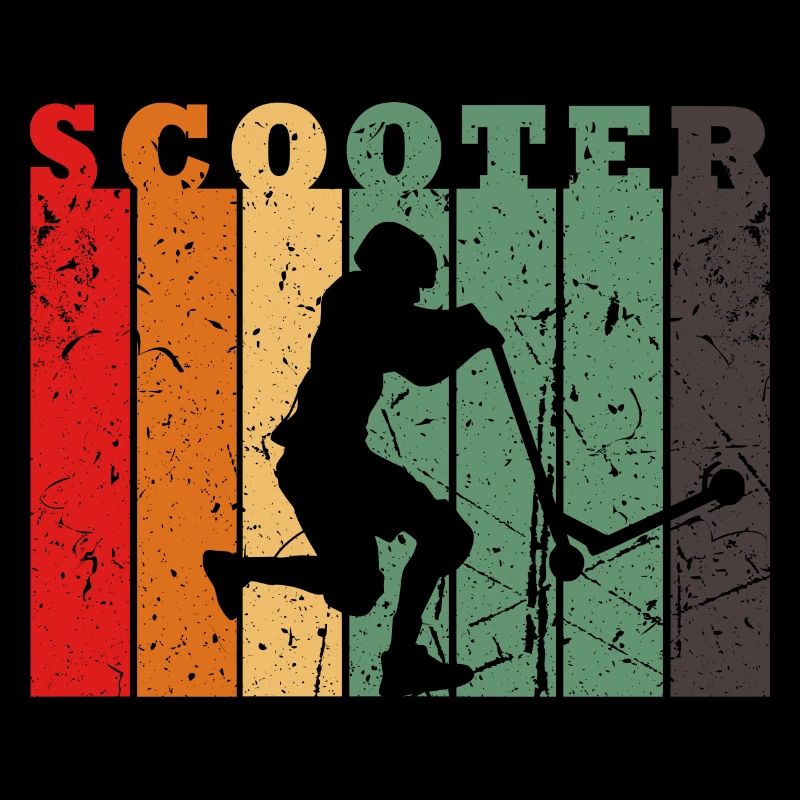 Rollerfahrer Geschenk Tretroller Stunt Scooter