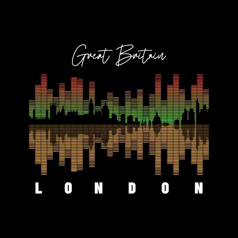 London Skyline Equalizer Musik Dj