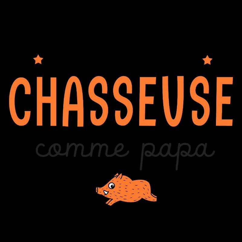 chasse future chasseuse comme papa