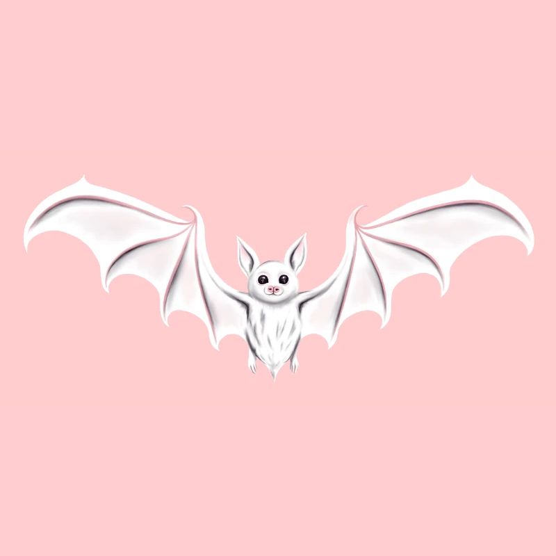 Fledermaus white bat goth