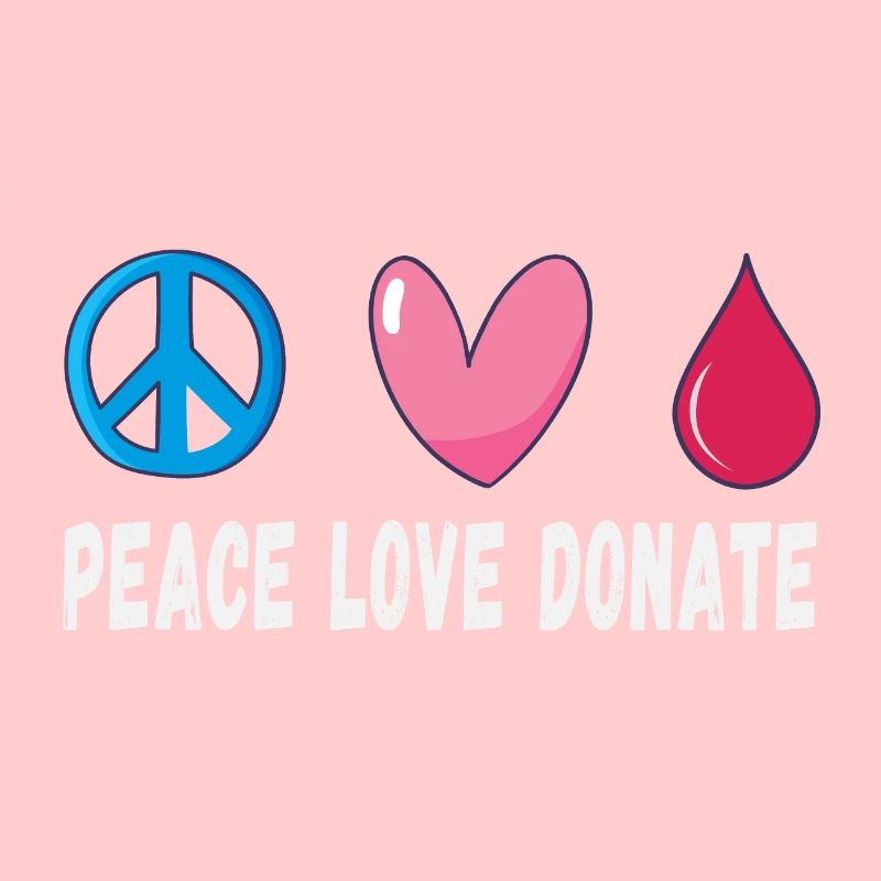 Friede Liebe Spende Blut