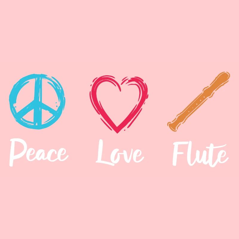 Frieden Liebe Flöte