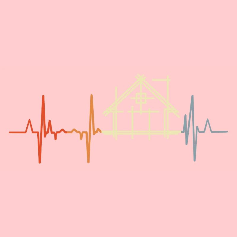 Architecte Cardiogram Look Rétro