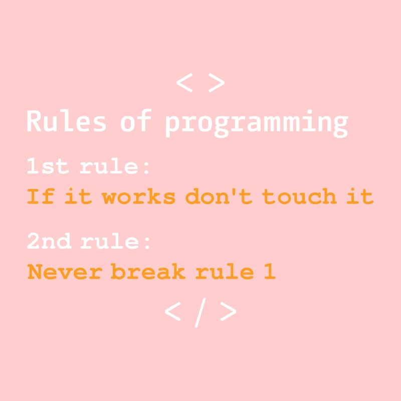 Règles de programmation