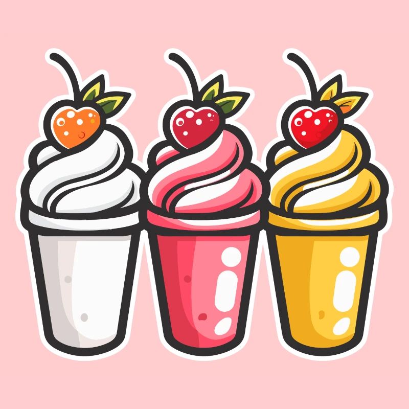 Eiscreme Becher
