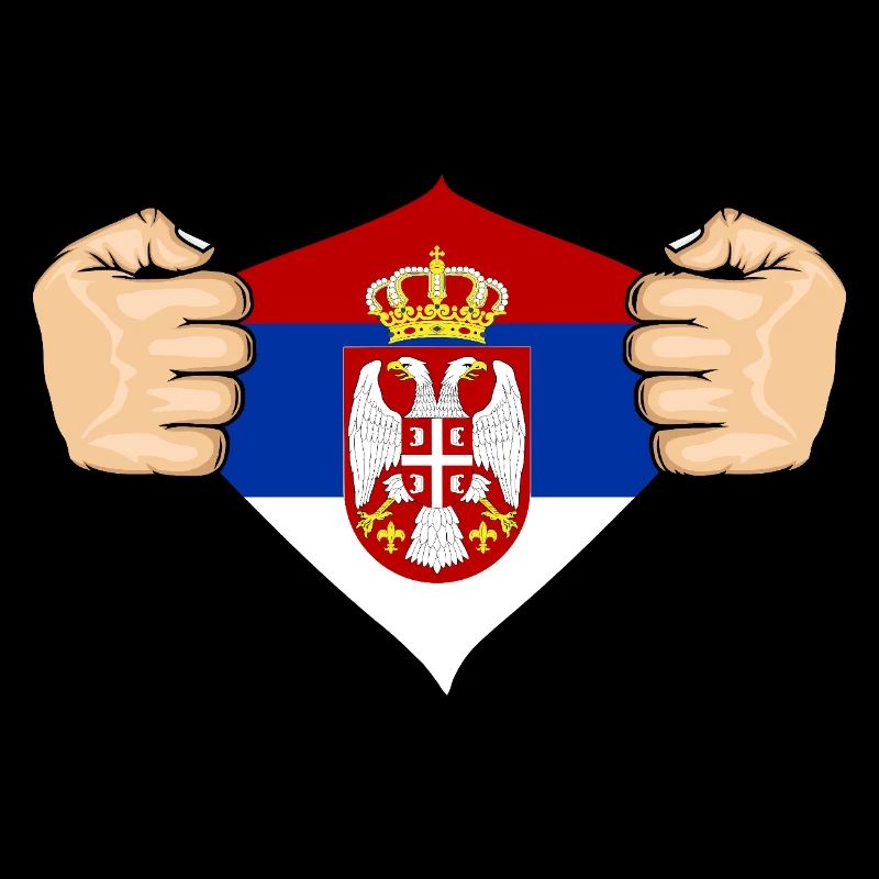 Conception du drapeau de la Serbie