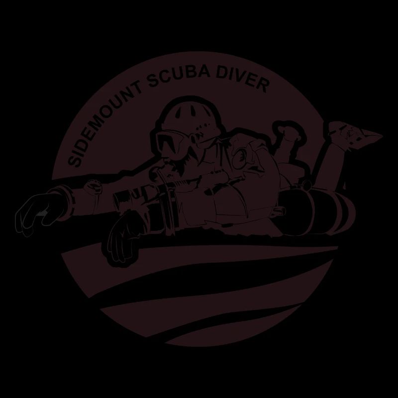 Sidemount Diver Tauchen Geschenk Tec Diving Logo