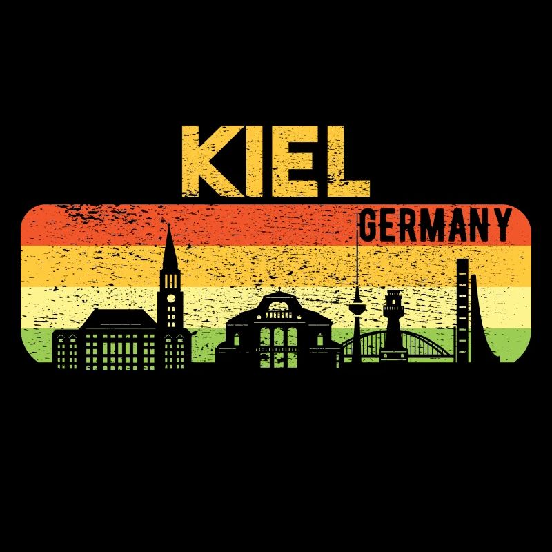 Kiel Skyline Kieler Geschenk