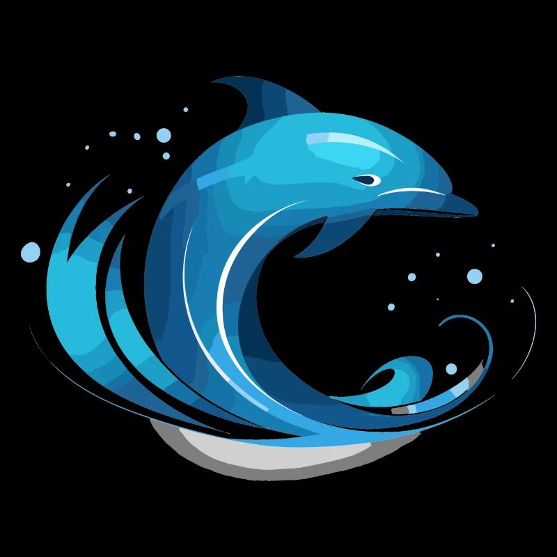 cool dolphin motif