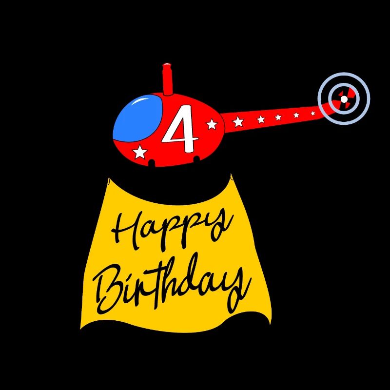 Hubschrauber Happy Birthday 4