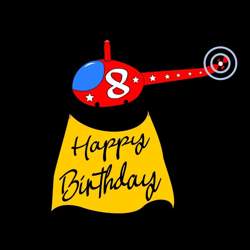 Hélicoptère Joyeux anniversaire 8