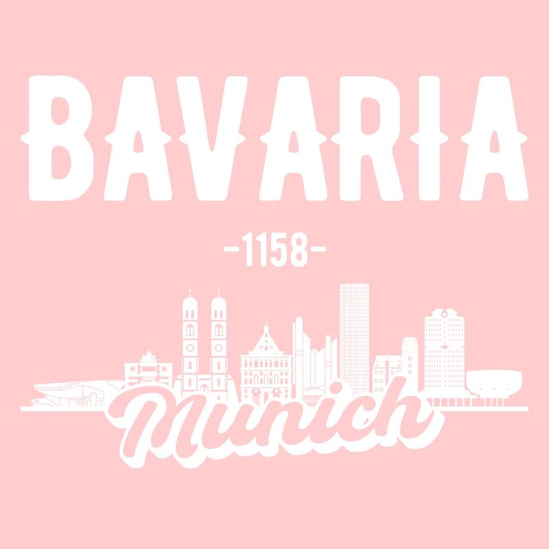 Munich Skyline Bavaria Cadeau