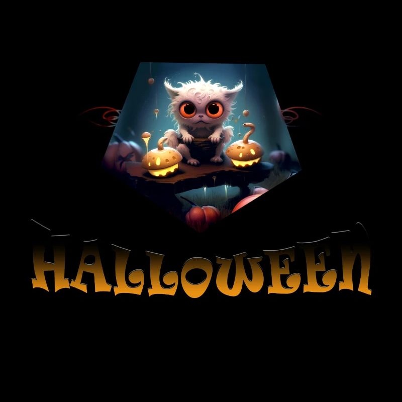 Halloween 2023 Chat ébouriffé