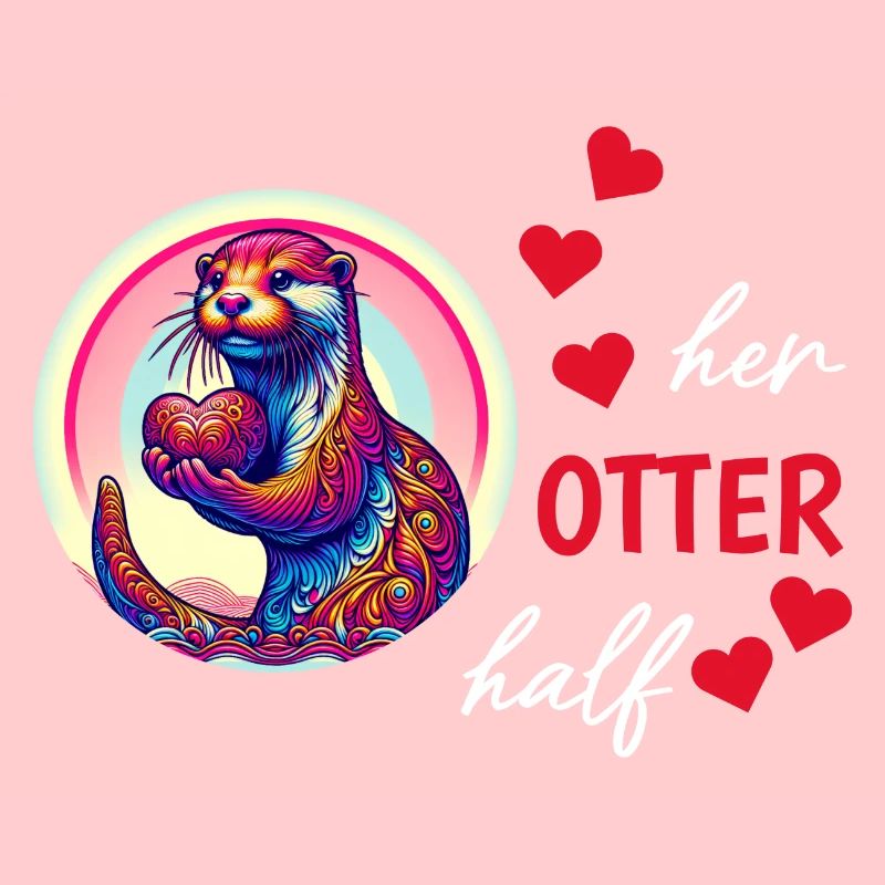 Otter half liebe geschenk