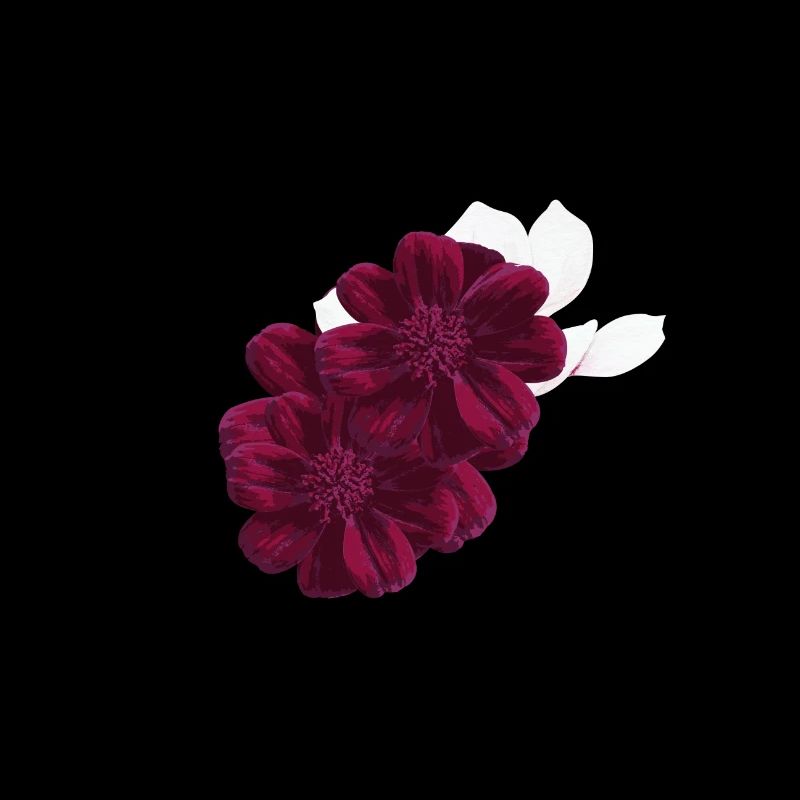 letter M flowered