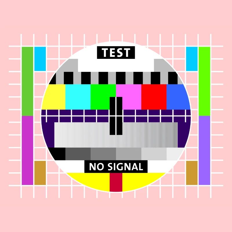 Test image test card status no signal screen display