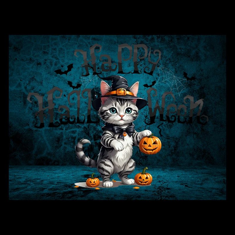 Spooky Cute Halloween Cat Spooky
