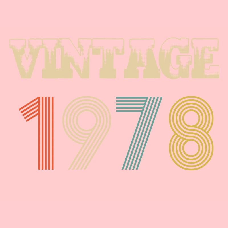 1978 Vintage Retro Geburtstag - Original