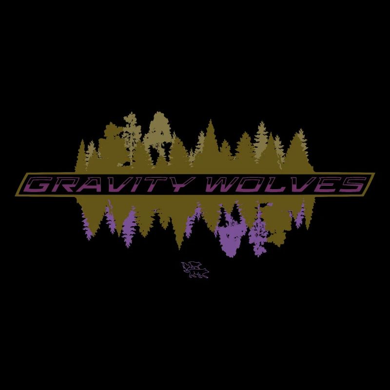 Gravity Wolves Woods reflected