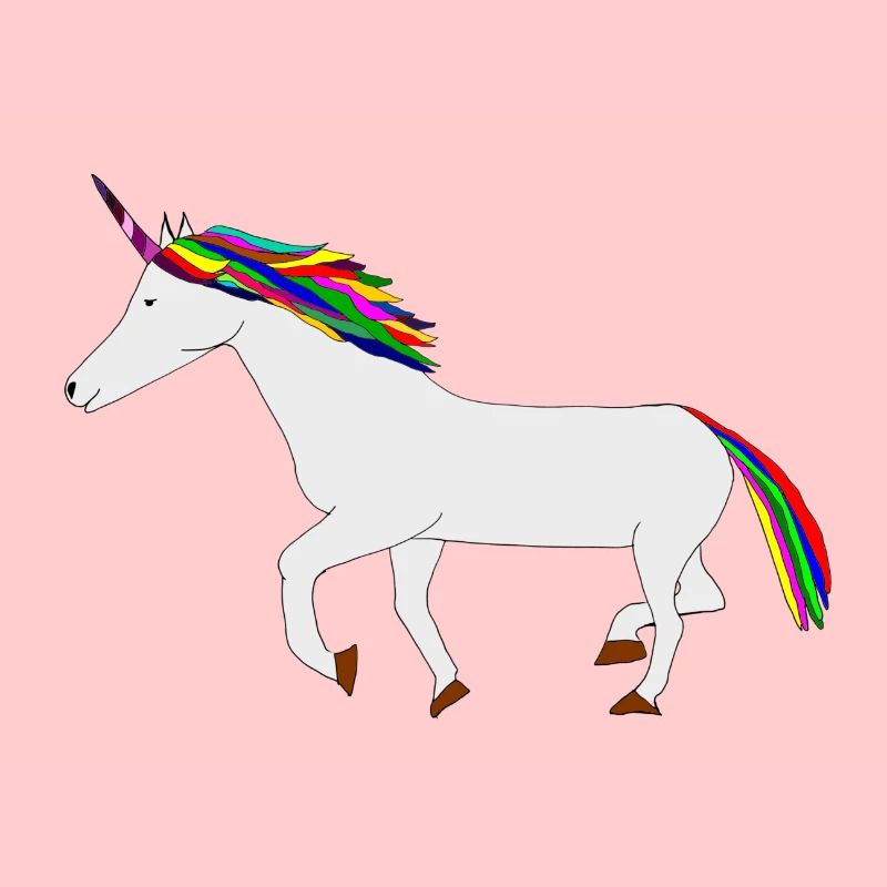 Licorne colorée