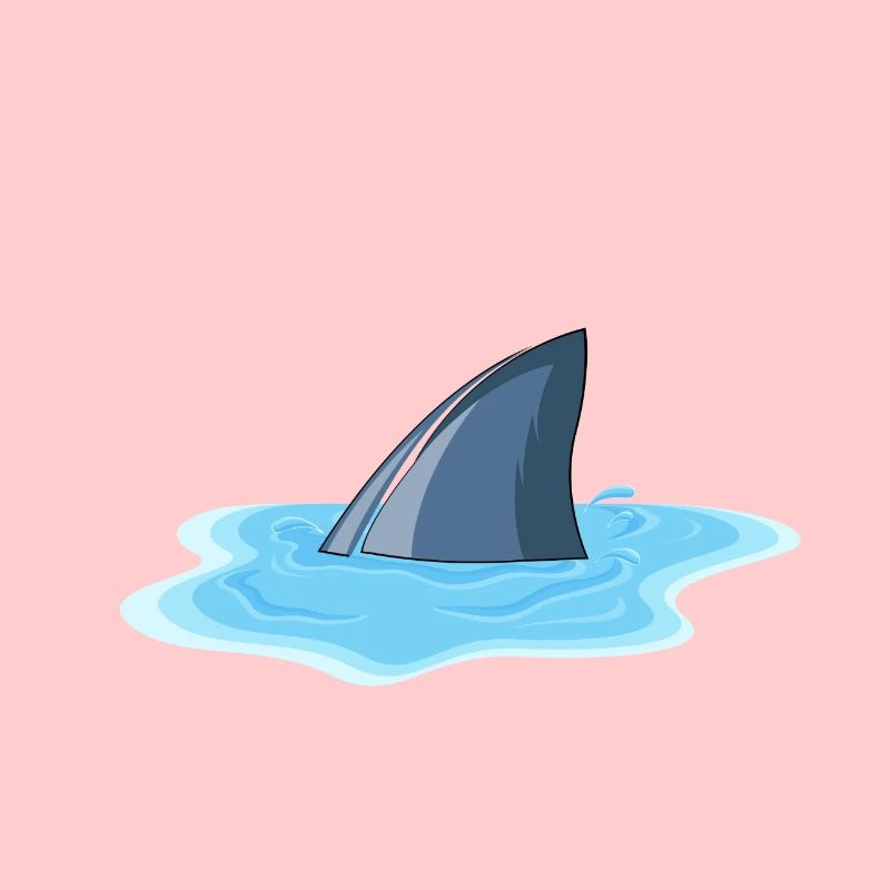 Flaque d'aileron de requin