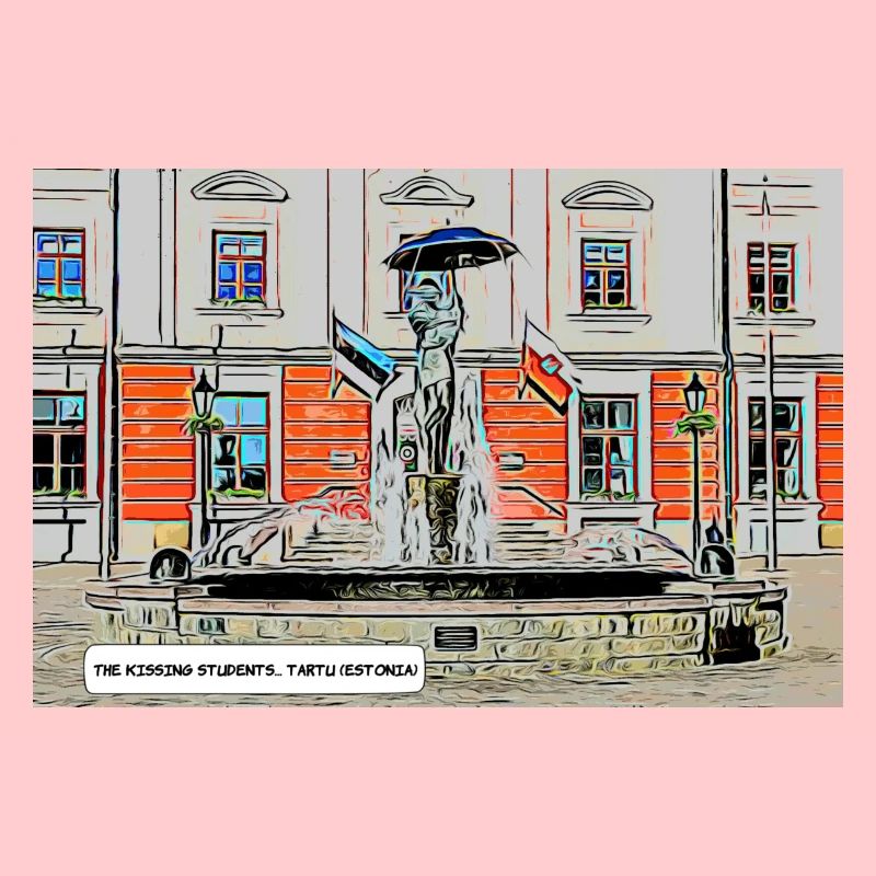 Source des étudiants s’embrassant à Tartu