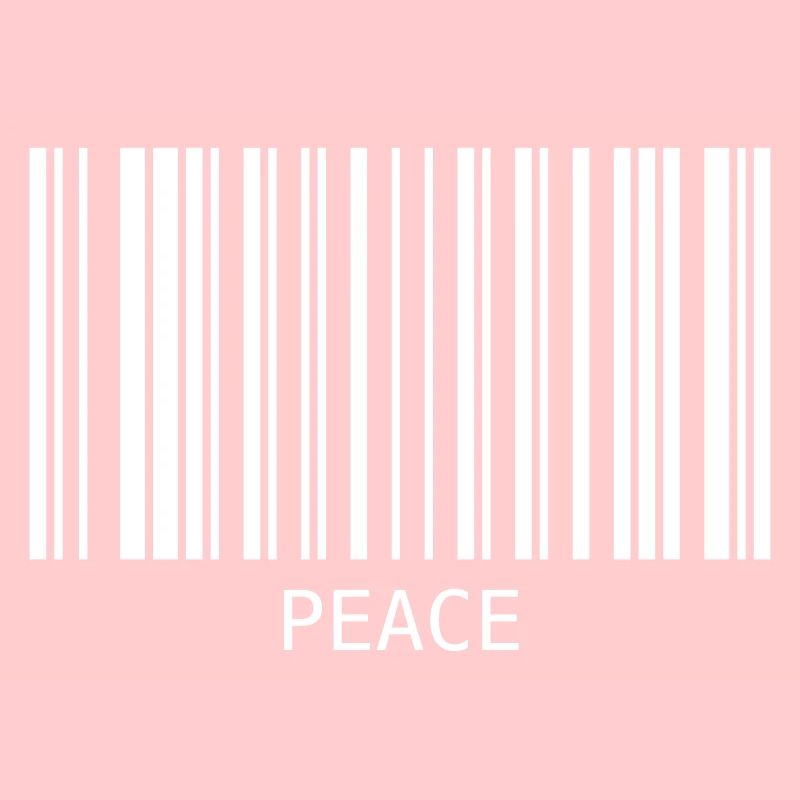 Peace Barcode Friedenszeichen Strichcode Symbol