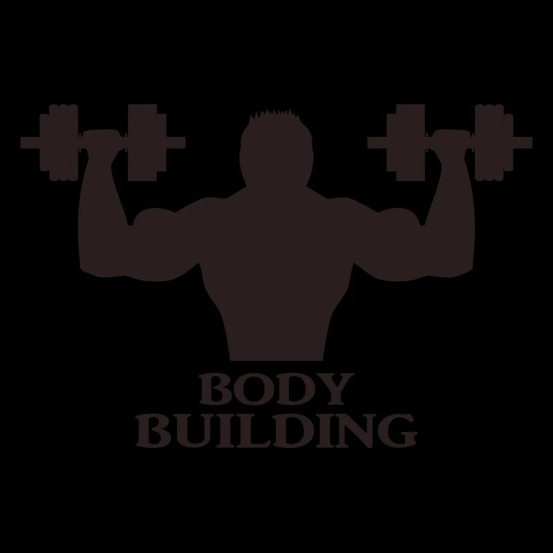 Bodybuilder with dumbbells