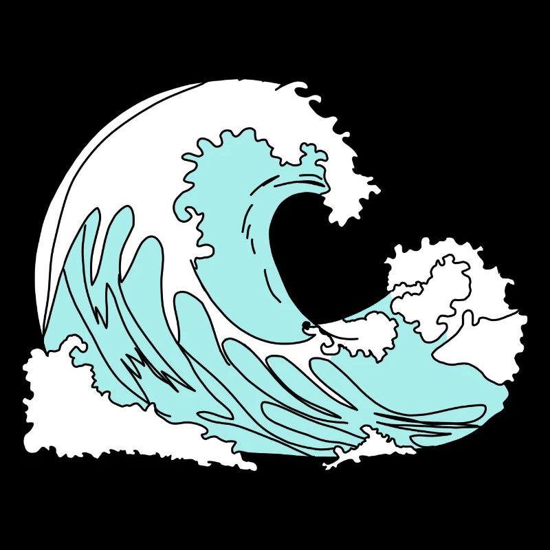 Welle Retro Comic Stil