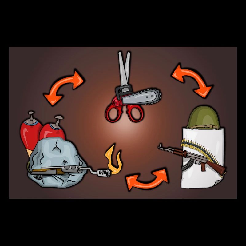 Schere, Stein, Papier Rock, Paper, Scissors