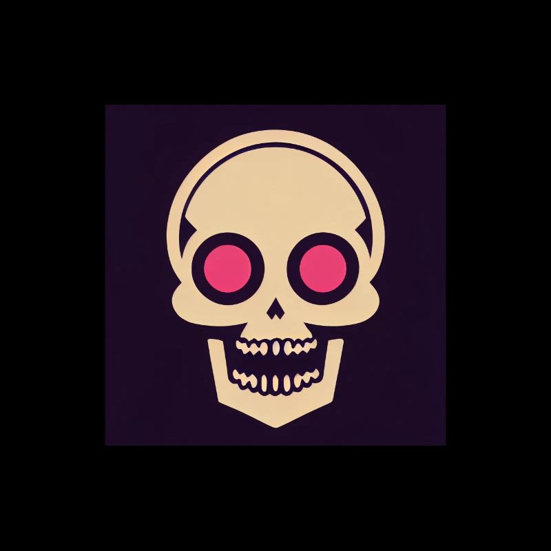 Skull Icon Fire Eye