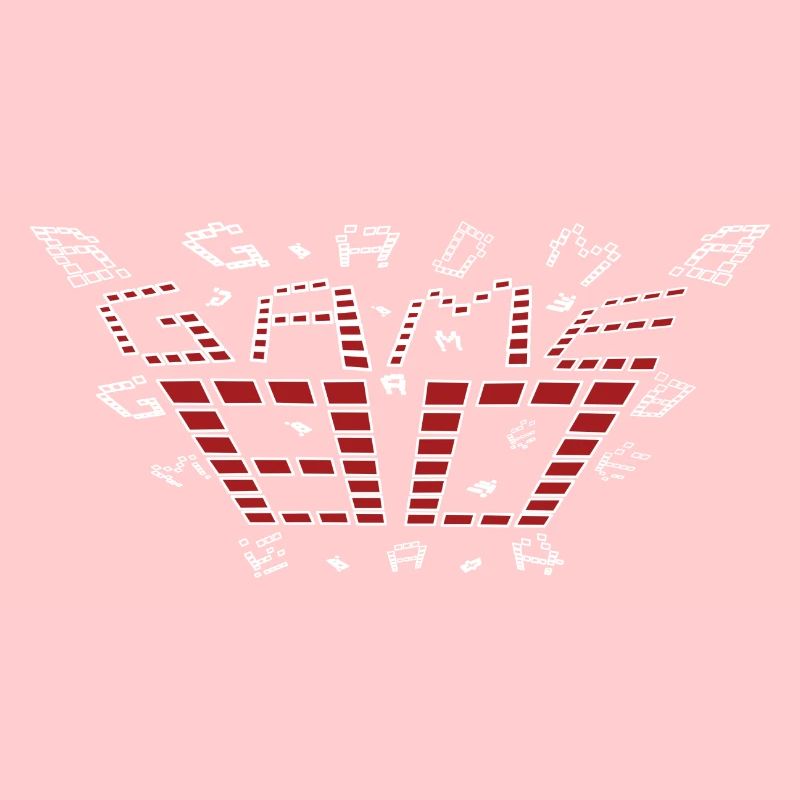 Game 80s design red white