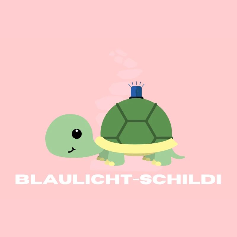 Blaulicht-Schildi mit Weg | Geschenk, Geschenkidee
