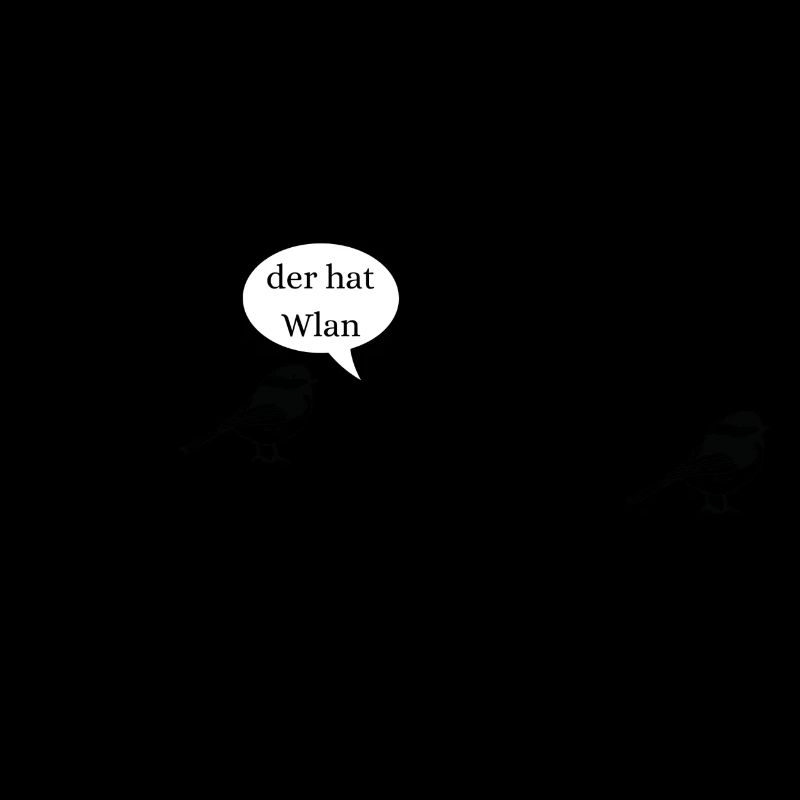 Lustiger Spruch mit süßen Spatzen Geschenkidee