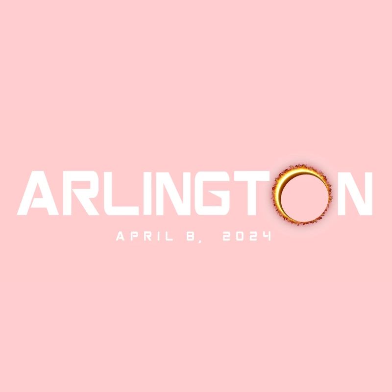 Arlington Texas 2024 Eclipse Souvenir 8 avril