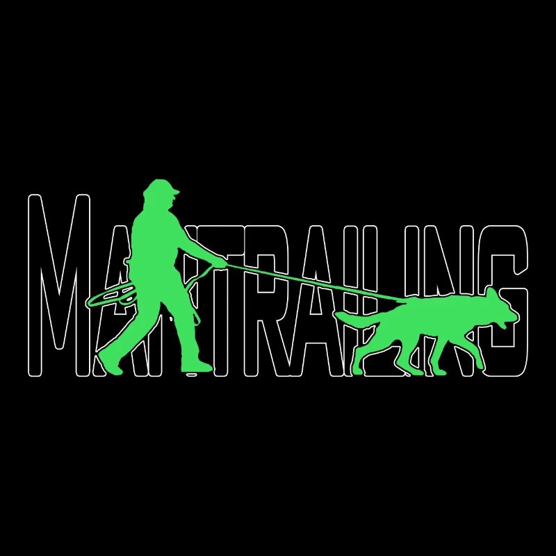 Mantrailing noir / vert