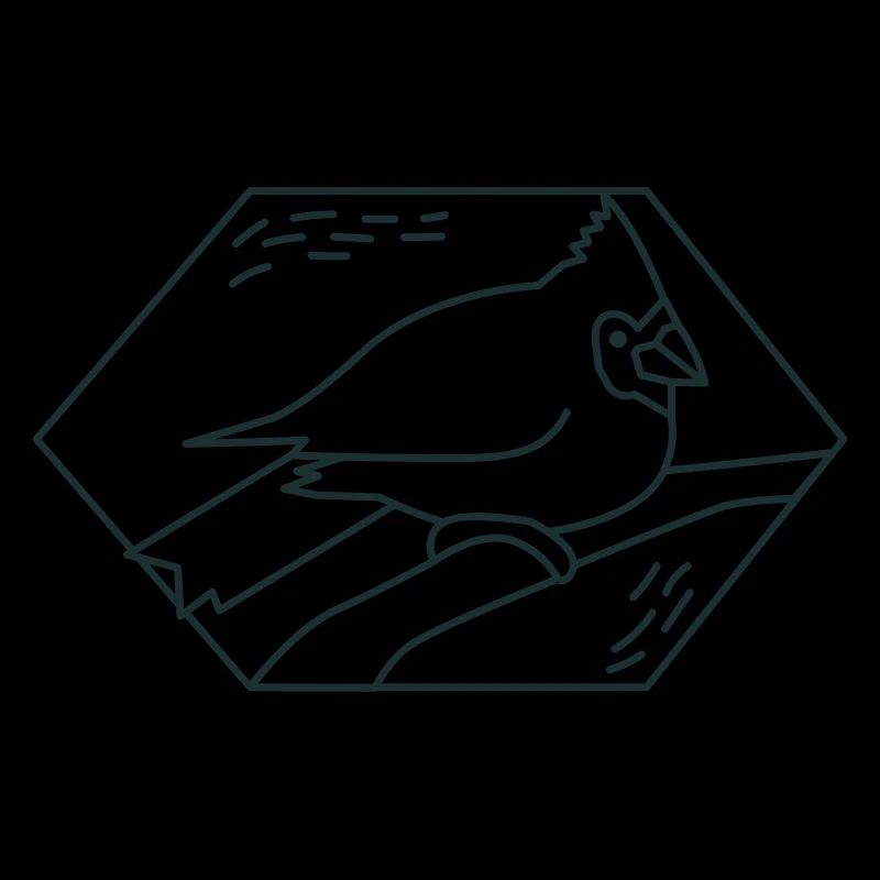 Oiseau cardinal de diamant