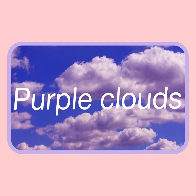 Nuages violets