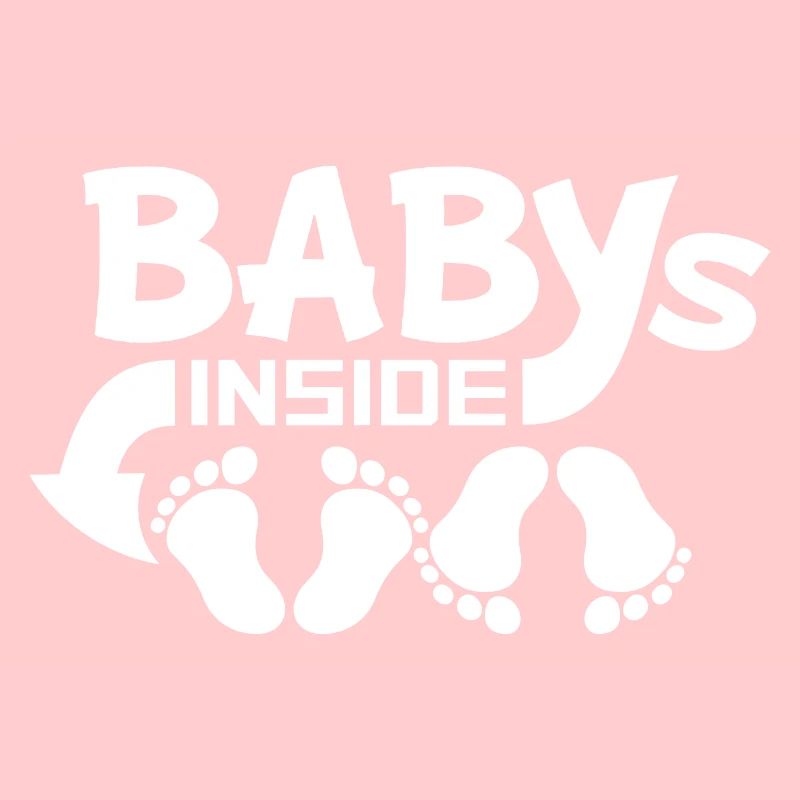Babys Inside 2 Zwillinge Schwanger Bauch Lustig