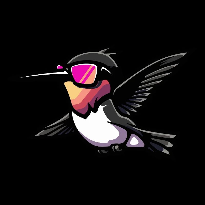 Kolibri Vogel Comic Cool