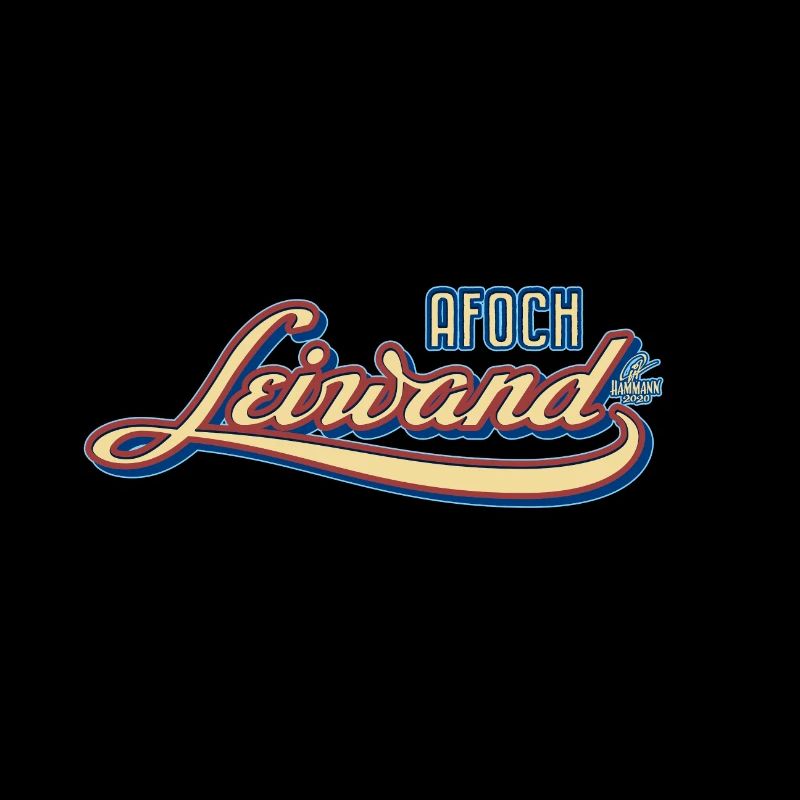 Spruch Handlettering „Afoch leiwand“