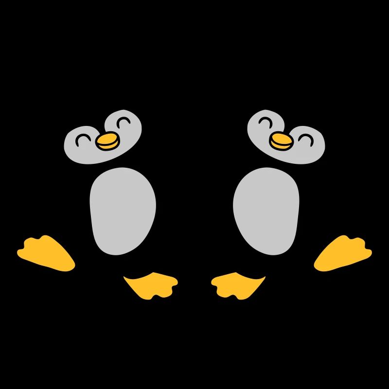 High Five Begrüßung Pinguine